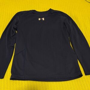 Under Armour Navy Long-Sleeve Crew Performance Shirt Cold Gear